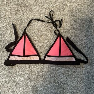 Color block bikini top
